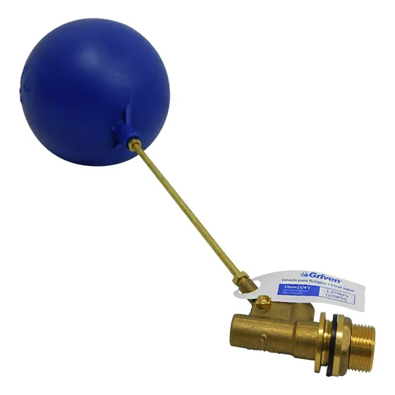 Flotante De Bronce 3/4'' Con Boya Azul Griven