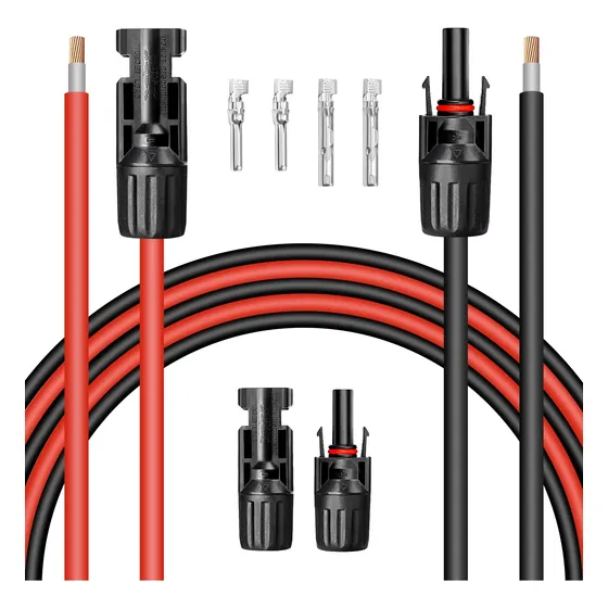 Cable Extension Panel Solar 10 Awg (6 Mm²) (10 Pie Rojo+