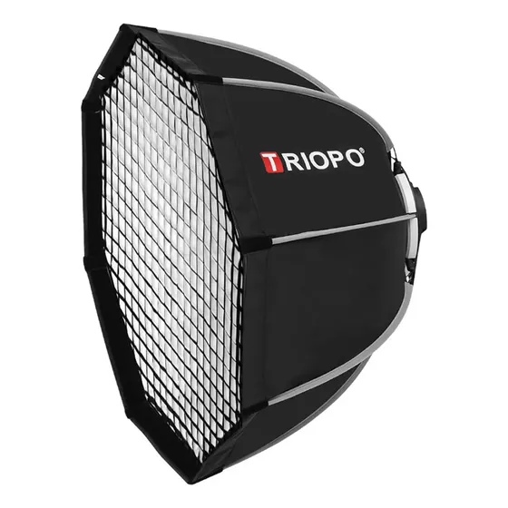 Softbox Octabox Triopo K2-90cm Com Encaixe Bowens E Colmeia 127/220V