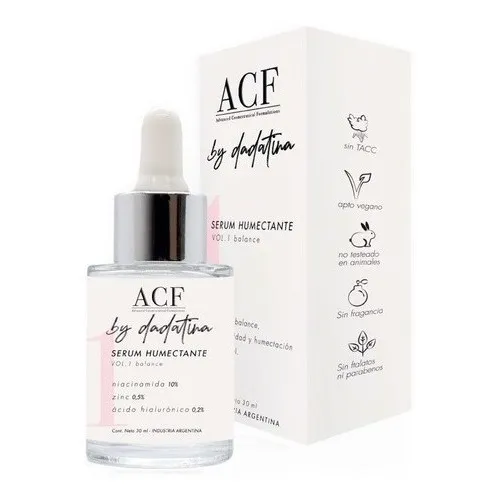 Acf By Dadatina Facial Serum Humectante Vol 1 Balance X 30 Ml De 30ml/30g