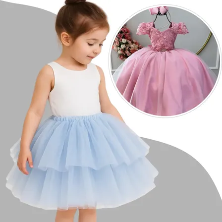 Saiote Infantil Anágua Para Armação Vestido Festa Elástico