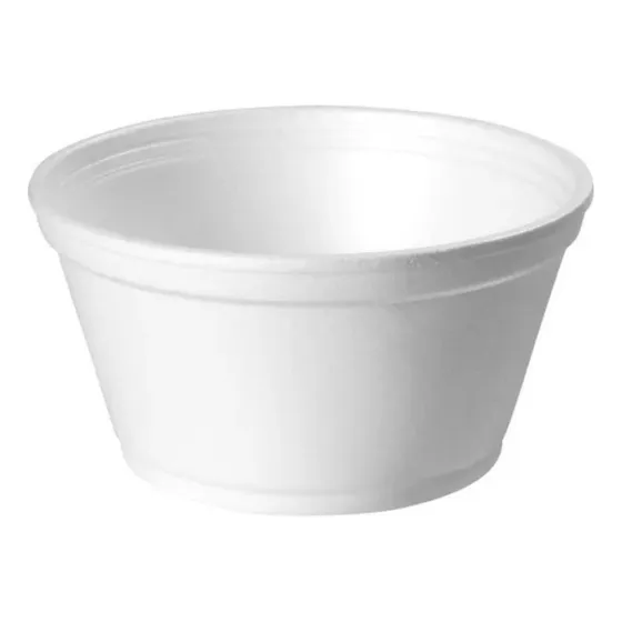 Pote Térmico Isopor Descartável Sem Tampa 300ml 100 Unidades