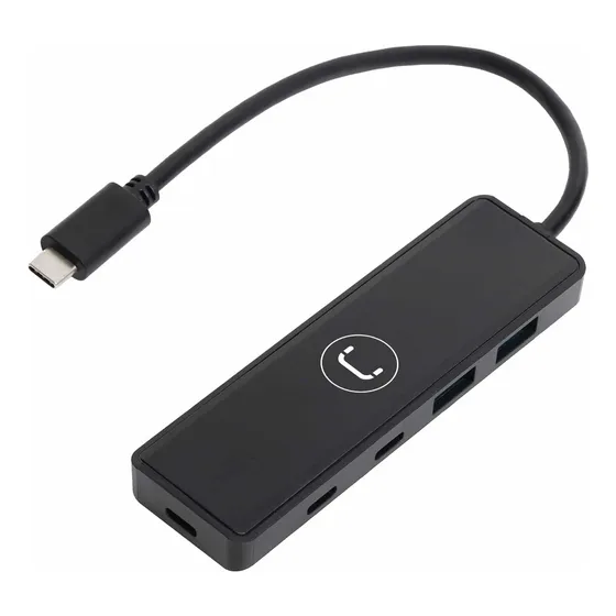 Hub Mini Unno Tekno 4 Puertos Usb Tipo C A Usb Tipo A(n)