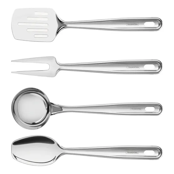 Juego De Utensillos Extrata Tramontina Acero Inoxidable 4 Pz