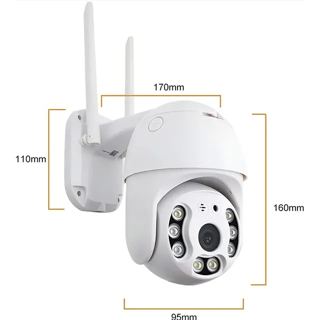 Camara Domo Ptz Ip Wifi 360° Hd1080p Vision Nocturna Sonido