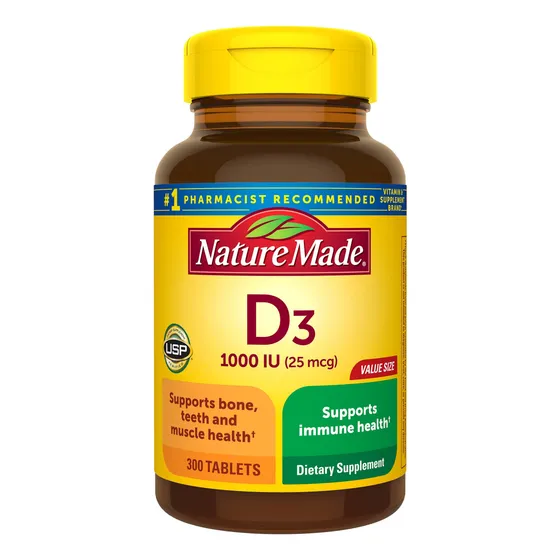 Suplemento Nature Made De Vitamina D3 1000 Ui 300 Comprimido