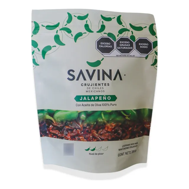 Chicharron Chile Jalapeño Con Aceite Oliva 350 Gr Savina