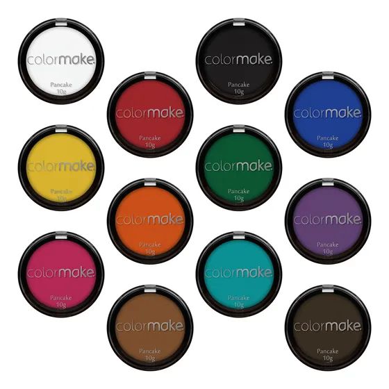 Pancake Colormake Cores Primárias, Secundarias E Neon 10g