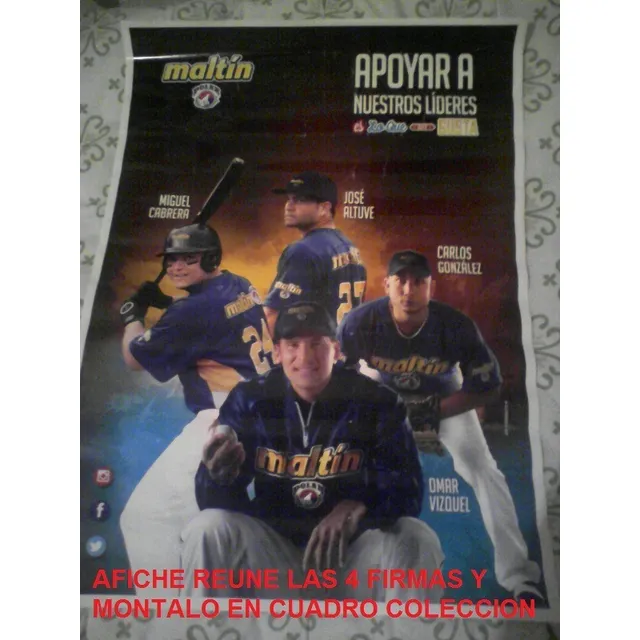 Afiche De Beisbol Polar De Omar Vizquel Original Polar