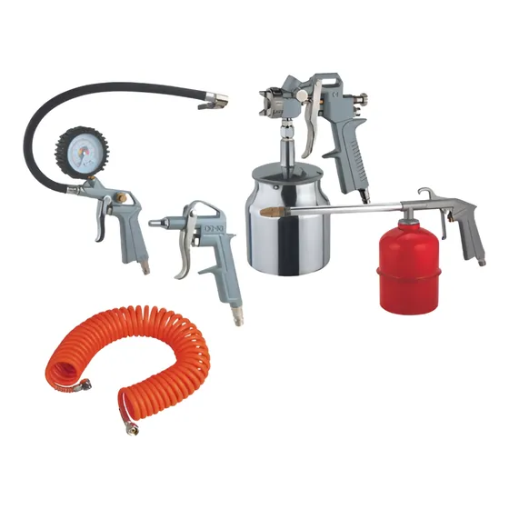 Kit Para Compresor 5 Accesorios, Incluye Pistolas, Manguera