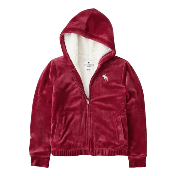 Campera Infantil Niña Abercrombie Kids Corderito T5/6