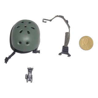 Capacete Verde Miniatura P/ Boneco Escala 1/6 Capacete Verde Miniatura P/ Boneco Escala 1/6