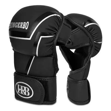 Guantes De Boxeo De Medio Dedo Con Velcro Profesional Unisex