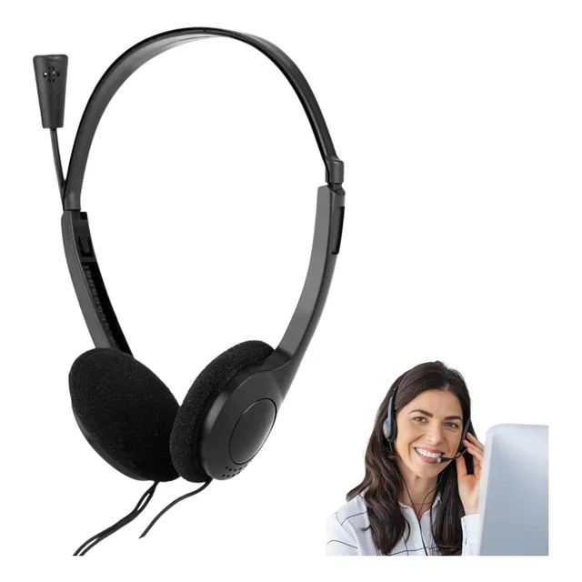 Audifonos Con Microfono Diademas Para Call Center Pc