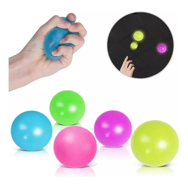 Juguete Discompressivo Pelota Pegajosa De Squash Bola Globbl