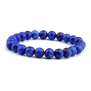 Pulseira De Lápis Lazúli 8mm - Contas De Amor Pulseira De Lápis Lazúli 8mm - Contas De Amor