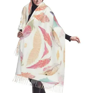 Bufanda Larga De Plumas De Colores, Cálida Y Cómoda, Unisex Bufanda Larga De Plumas De Colores, Cálida Y Cómoda, Unisex