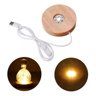 Base Para Lámpara Led Redonda 10 Cm Con Interruptor Usb Base Para Lámpara Led Redonda 10 Cm Con Interruptor Usb