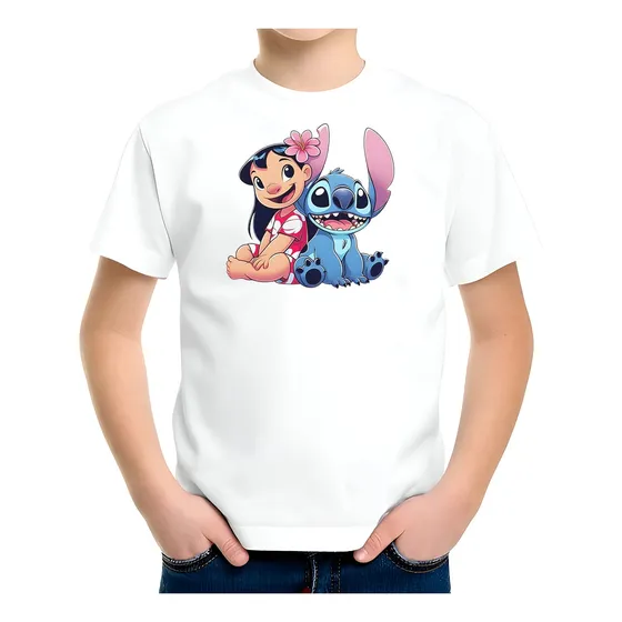 Remera Lilo & Stitch- Todos Los Talles Niños Niñas Aesthetic