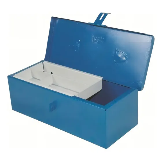 Fercar 00 caixa de ferramentas baú 30x13x10 pequena com estojo removível cor azul