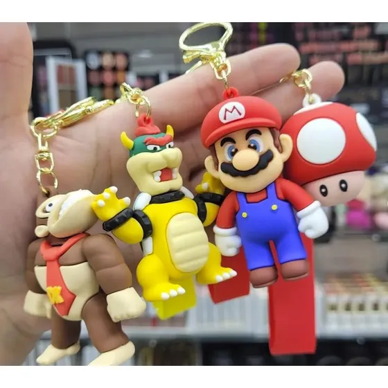 Llavero Super Mario Bros | Luigi Peach Yoshi Bowser Mas 