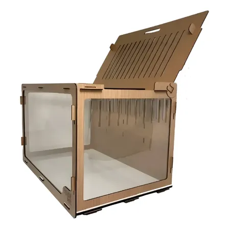 Gaiola Para Hamster Terrário Seguro Para Roedores 60x40x40