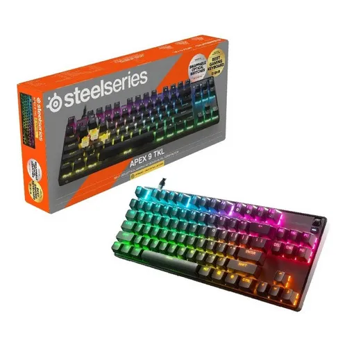 Teclado Steelseries Apex 9 Tkl Optipoint Color del teclado Negro
