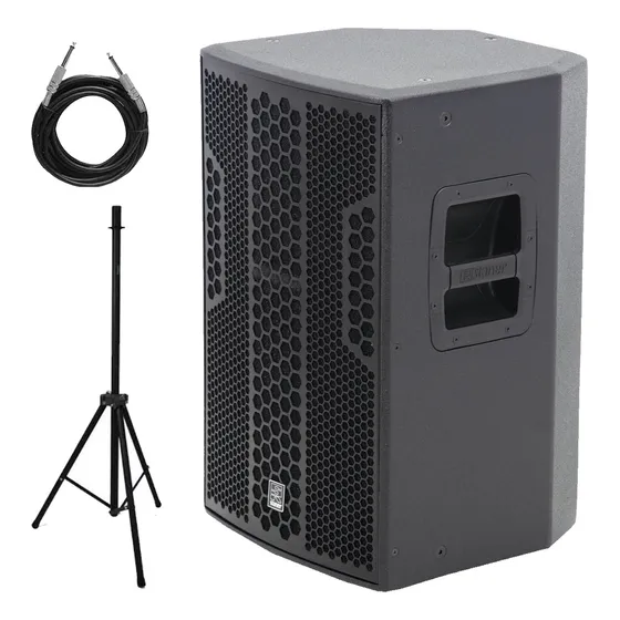 Caixa Ativa Staner Bk-715a 15 Pol C/ Dsp Cabo + Tripé
