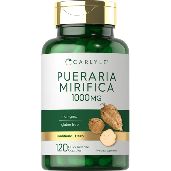 Suplemento Carlyle Pueraria Mirifica 1000 Mg 120 Cápsulas