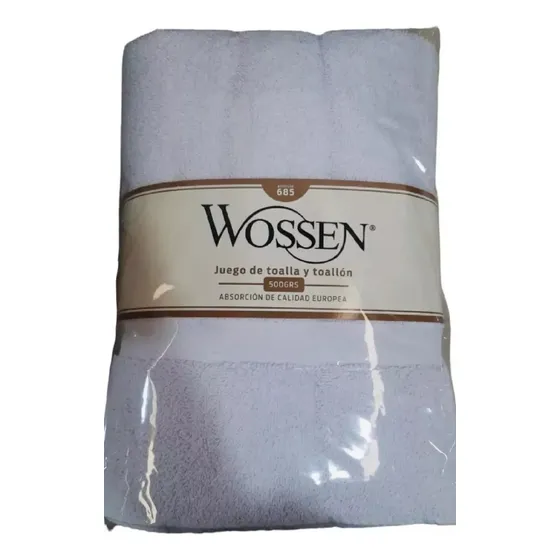 Juego De Toalla Y Toallon Wossen 500 Grs 100% Puro Algodón