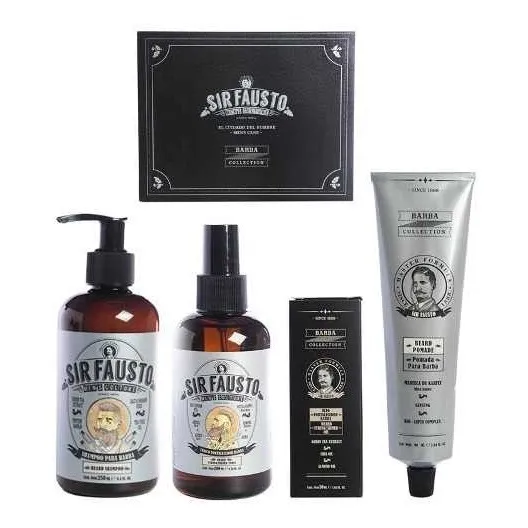 Sir Fausto Barber Shop Shampoo + Tonico + Pomada Para Barba