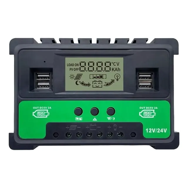 Controlador Pwm Panel Solar 12/24v Auto-load (60a)