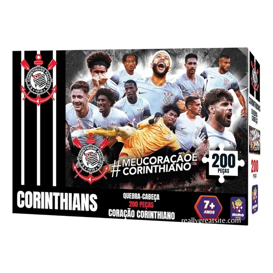 Quebra Cabeça Colecionável Coração Corinthiano 200 Pçs