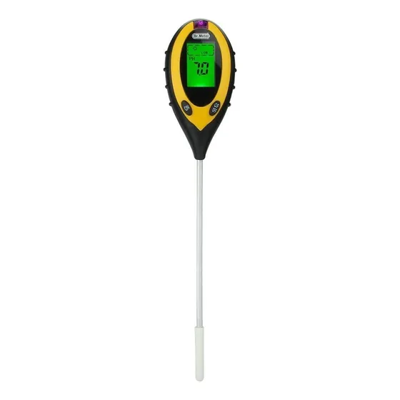 Medidor De Suelo 4 En 1 Temp Ph Humedad Intens De Luz