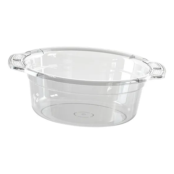 New,. Lavabo Lavabo Lavadero Transparente Cestas De Grande
