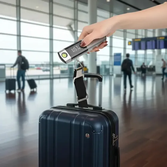 Pesa Digital Lcd De Mano Maleta Equipaje Balanza Portátil