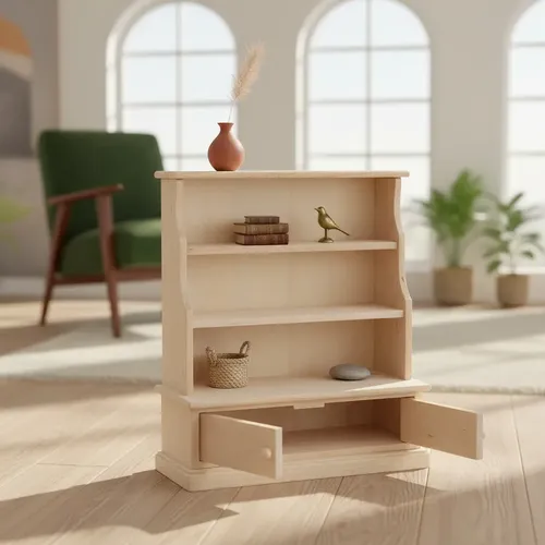 1/12 Casa De Muñecas Muebles En Miniatura Estantería De