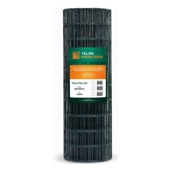 Tela Cerca Jardim Revestida Verde 1,5m X 25m - Fronteira