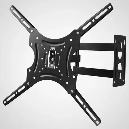 Soporte Tv Led Lcd Brazo Articulado Reforzado 14 A 55 Ht117b Alpina Color Negro