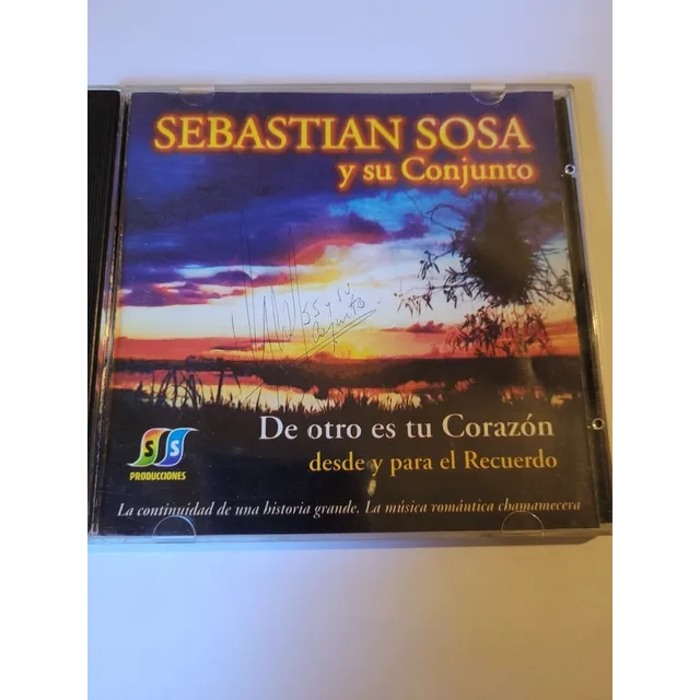 Cd,sebastian Sosa,de Otro Es Tu Corazon,autografiado
