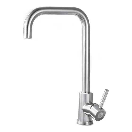 Grifería Monocomando Alta Cocina Baño Pico Giratorio Monaco Acabado Brillante Color Cromo