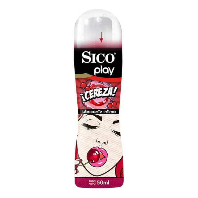 Lubricante Intimo Sabor Cereza Sico Play 50 Ml