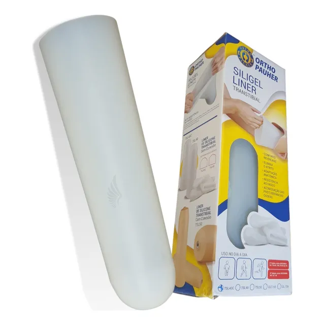 Liner Transtibial Silicone 6 Mm Prótese Perna Abaixo Joelho