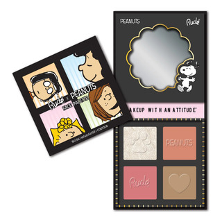 Paleta De Rostro Peanuts All-in-all Snoopy Rude Cosmetics Paleta De Rostro Peanuts All-in-all Snoopy Rude Cosmetics
