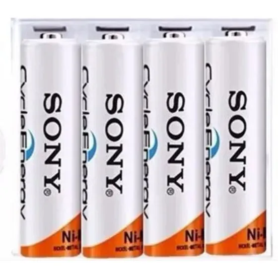 4 Pilas Bateria Aa Recargable Sony Blister 4 De 4300 Mah