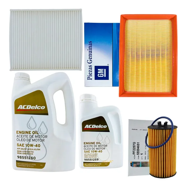 Kit Service Completo Aceite 10w40 Chevrolet Tracker 1.8 2016