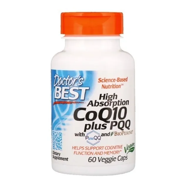 CoQ10 Plus 100 mg Pqq 20 mg 60 cápsulas Doctor's Best