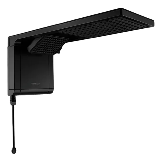 Chuveiro elétrico de parede Lorenzetti Acqua Ultra Duo preto fosco 5.5kW 127V