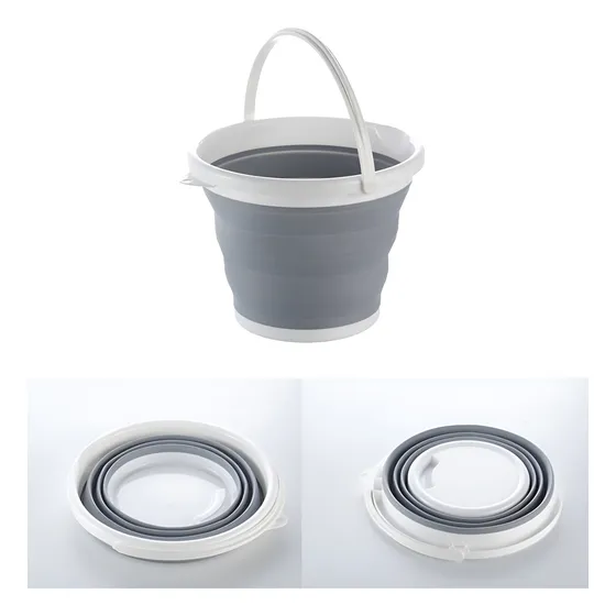 Balde Plegable Silicona 10lts