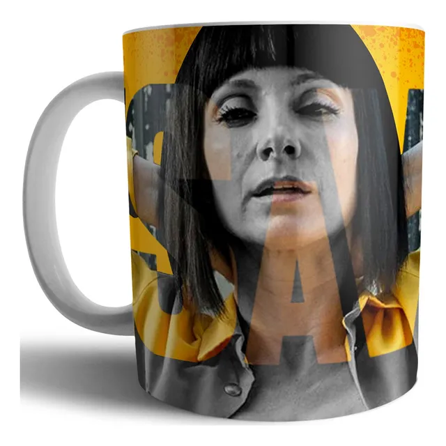 Taza Cerámica Calidad Premium Diseño Zulema Serie Vis A Vis